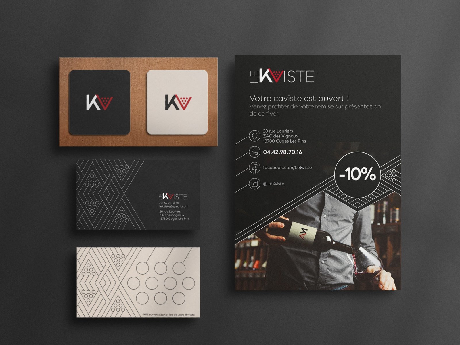 Mockup de branding pour le Kviste