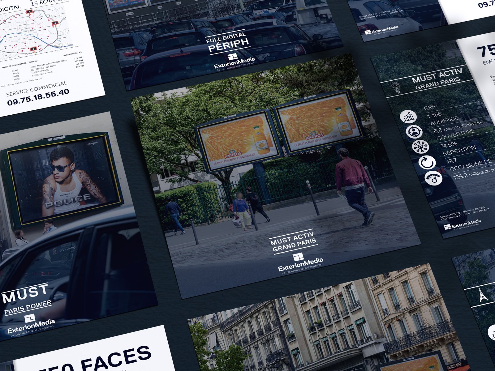 Fiches produits pour un afficheur