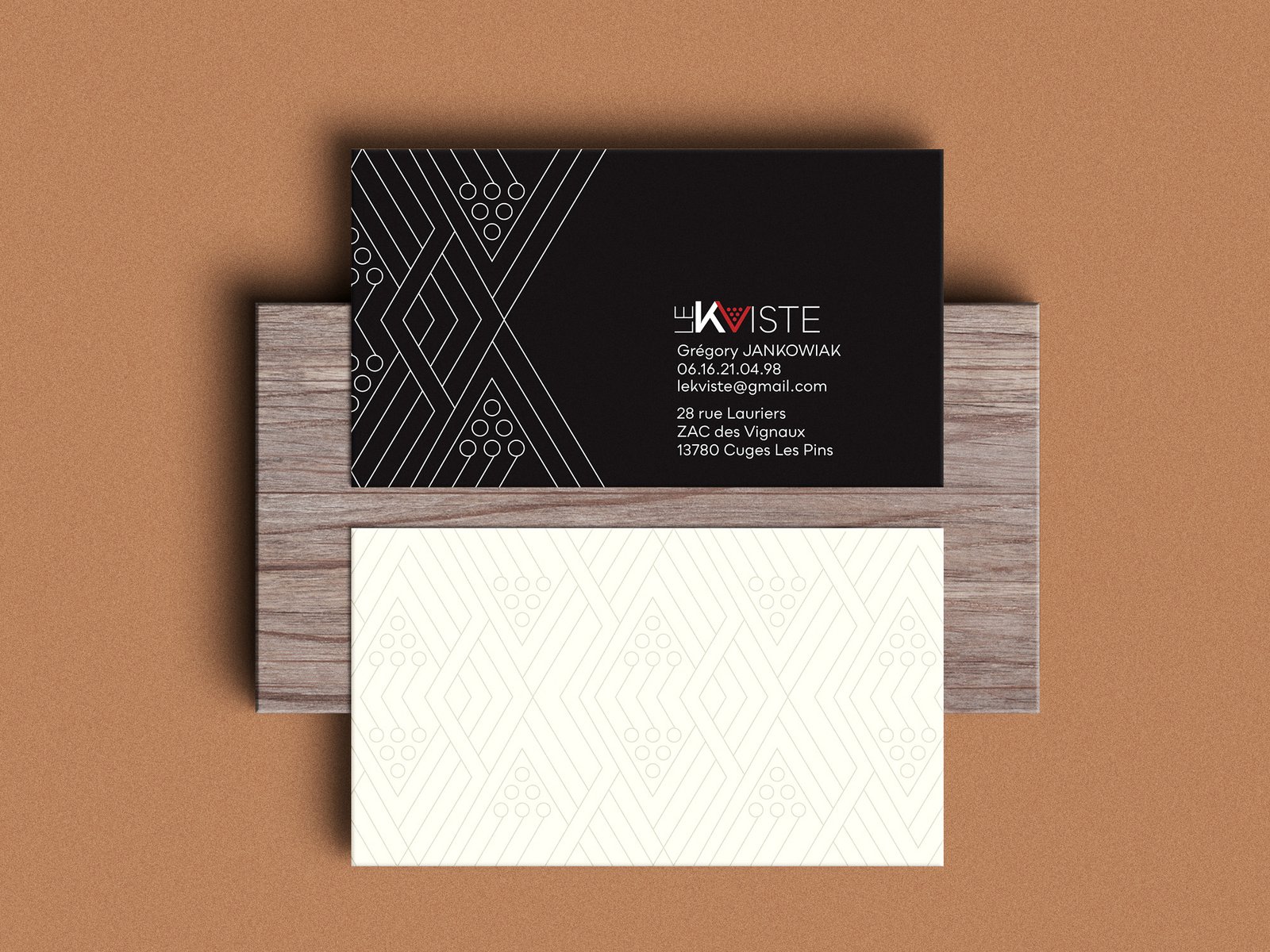 Carte de visite pour un caviste